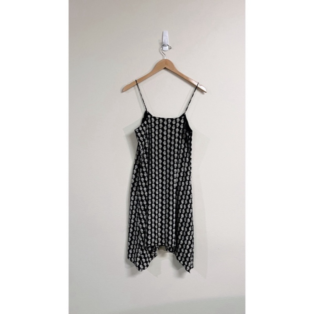 Madewell Black and White Printed Mini Dress - Picture 3 of 9